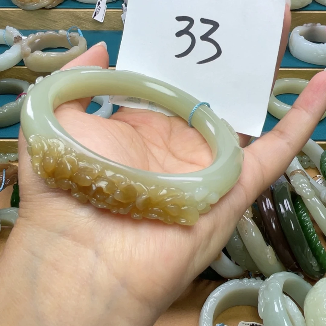 未镶嵌手镯和田玉圈口63