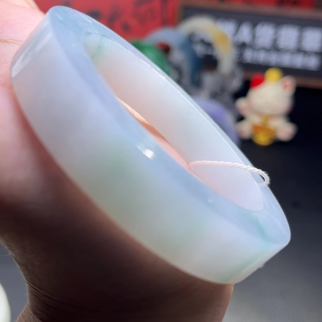 定制翡翠未镶嵌翡翠手镯定制孤品清仓特价55-59