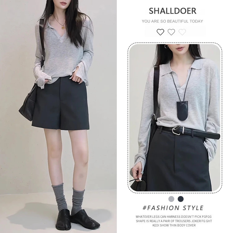 美式潮流时尚薄款防晒长袖罩衫女2026夏季新款宽松显瘦针织衫上衣