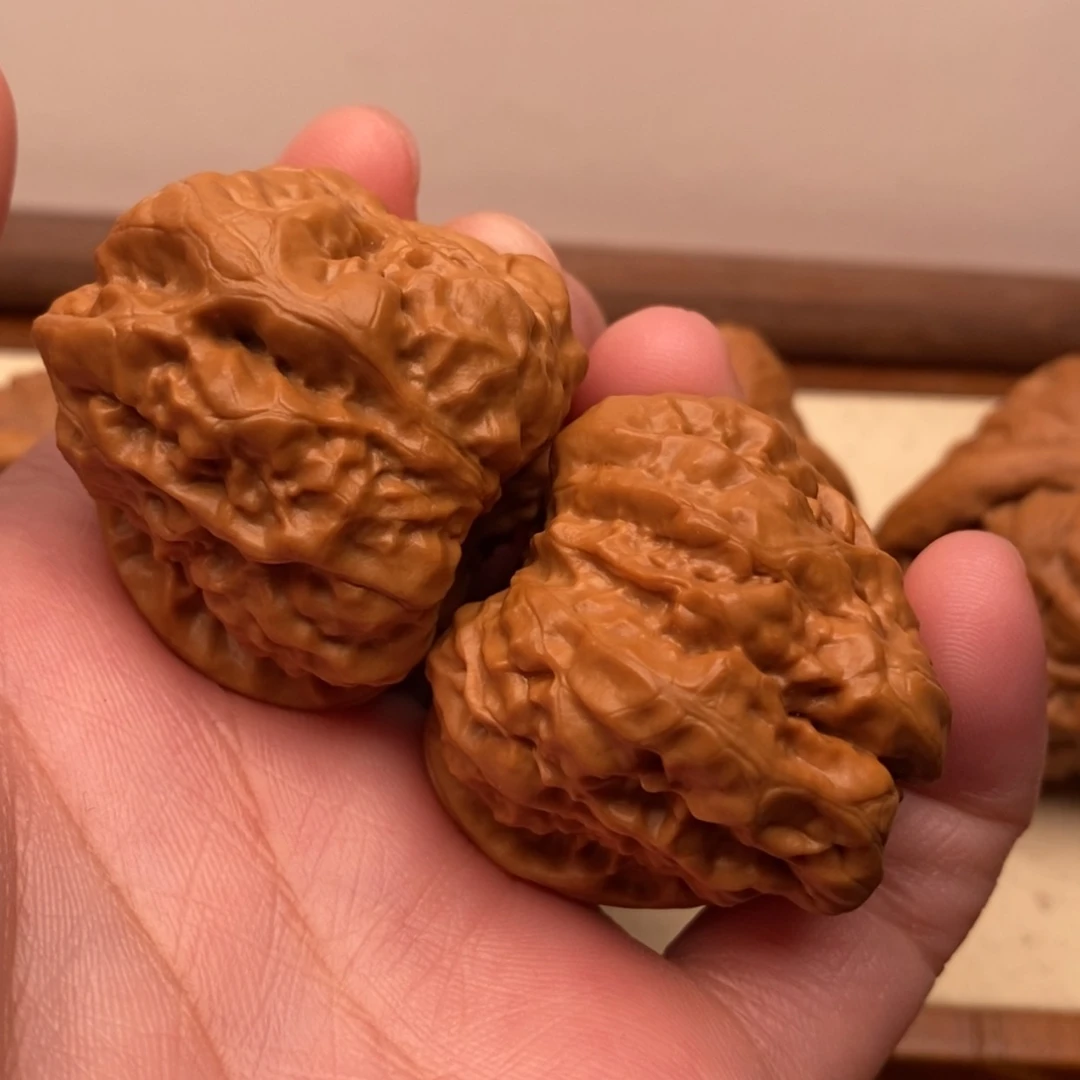 【闪购商品】把件文玩核桃三角蛙边37左右