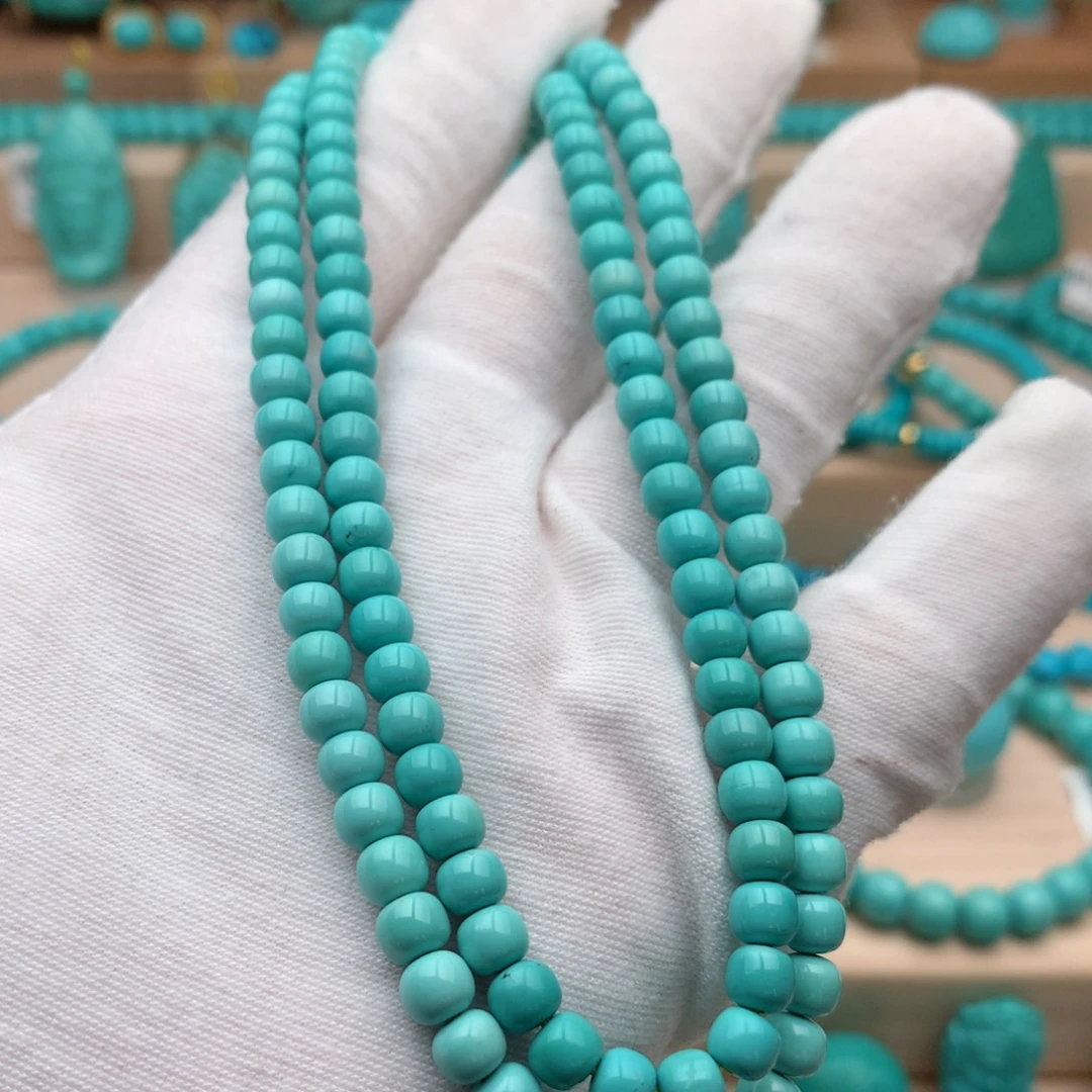 绿松石未镶嵌珠宝奇石5.3mm