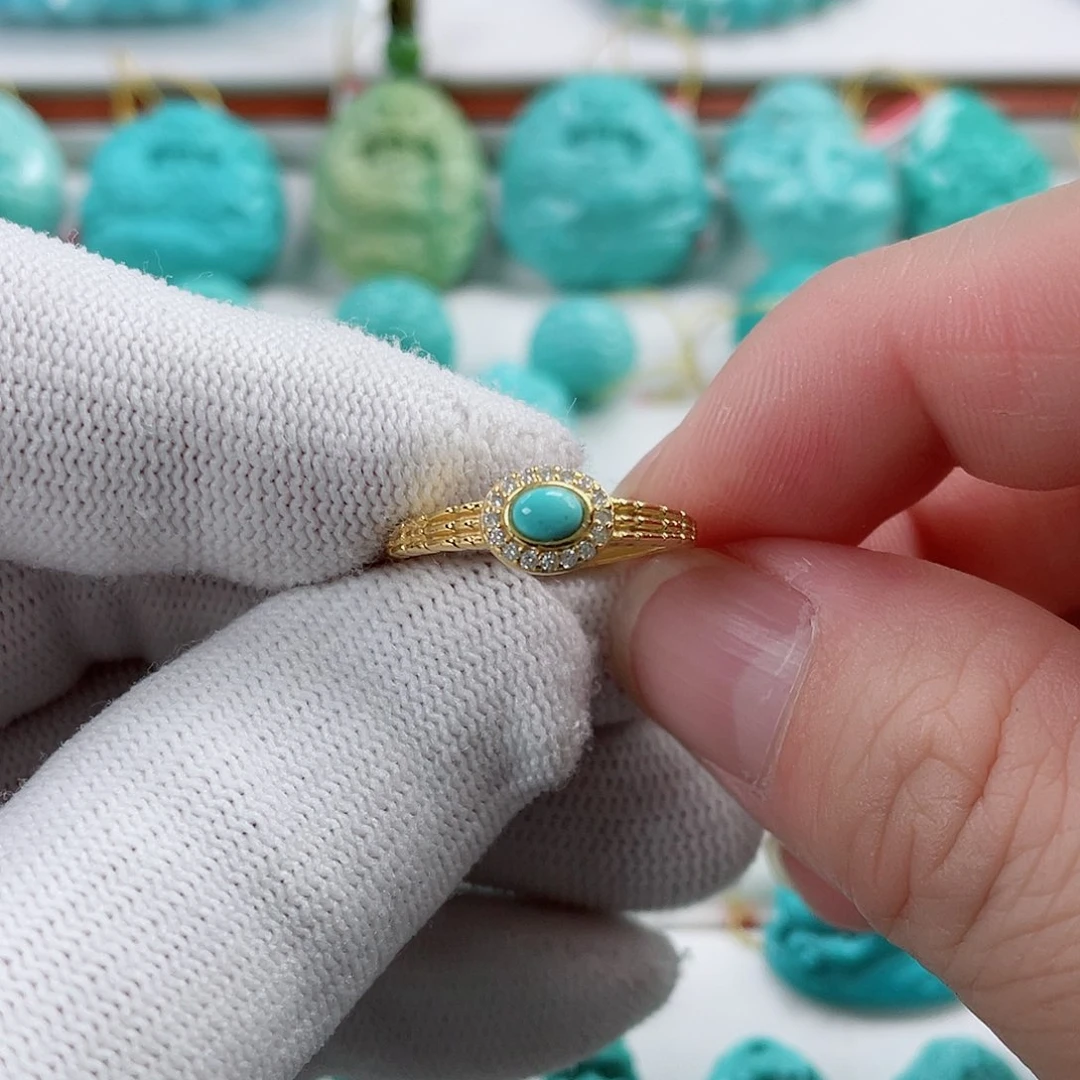 绿松石车挂未镶嵌嗷*