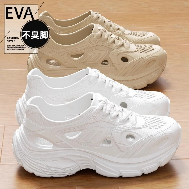 EVA溯溪洞洞鞋男女日常休闲高跟休闲风时尚青年包头低帮中性女