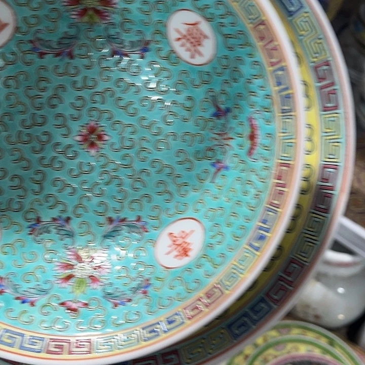 &***&景德镇陶瓷粉彩碗2个