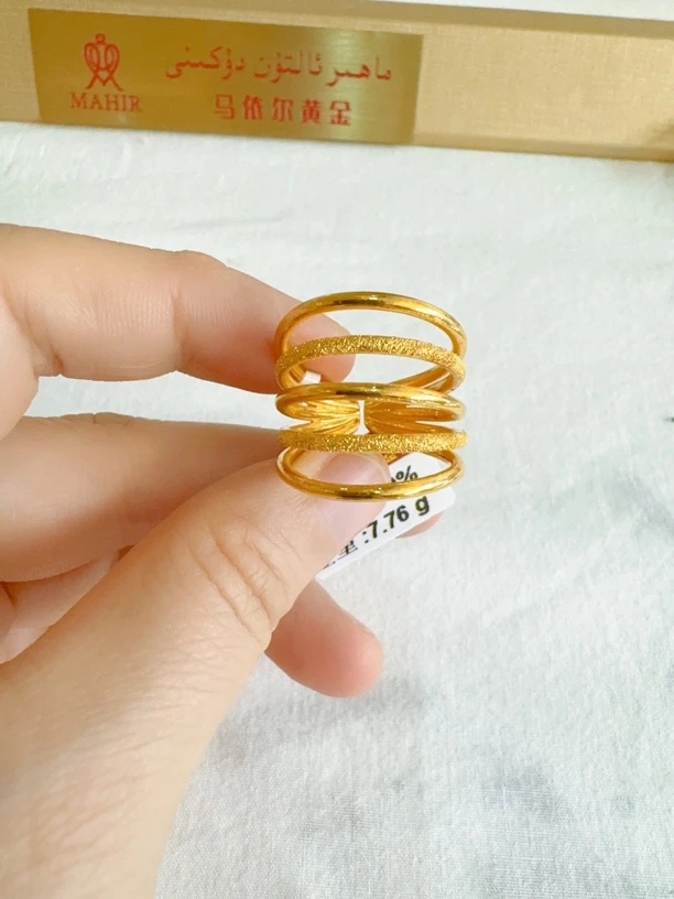 足金戒指7.76克（830/克）开口 实心