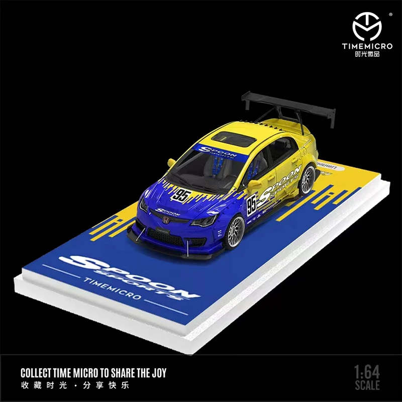 Time Micro 1:64 本田 Honda 思域 仿真合金汽车模型- SPOON涂装