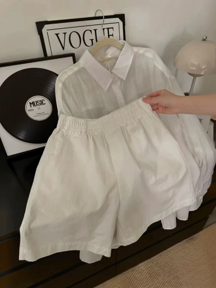 【纯棉-做过洗水-后期不缩水-夏天面料-实体品质】宽松a字短裤女