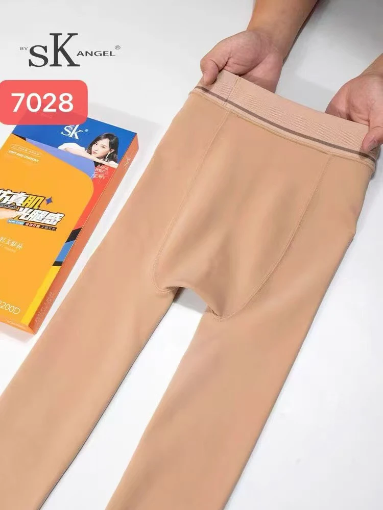 光腿神器加绒美腿显瘦水光袜秋冬打底裤袜7028