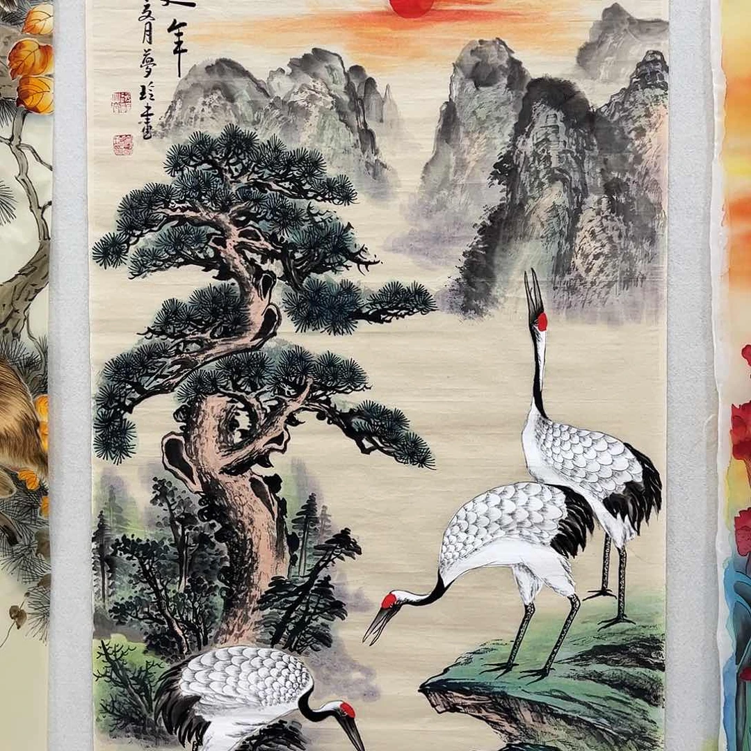 国画纸本国画作品
