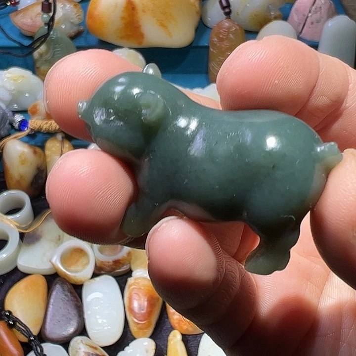 和田玉未镶嵌吊坠(不含链)