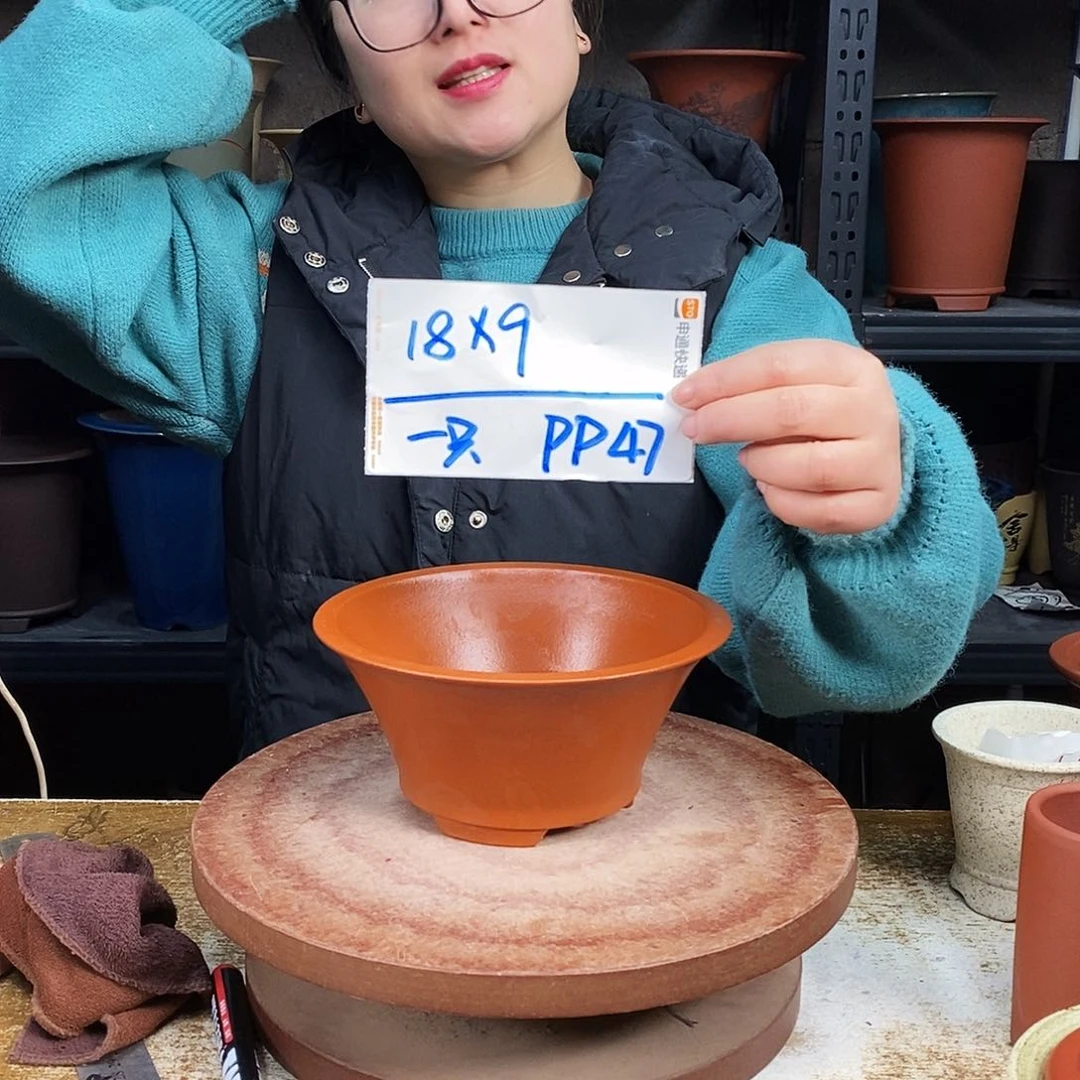 紫砂一只花盆货号PP47