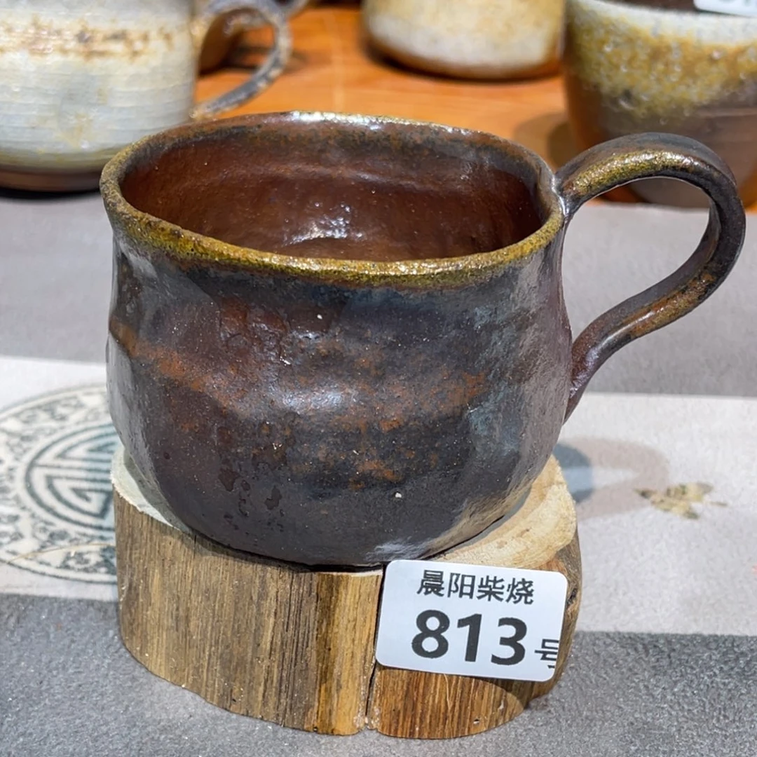 尚佤茶器，柴烧没上釉，195毫升