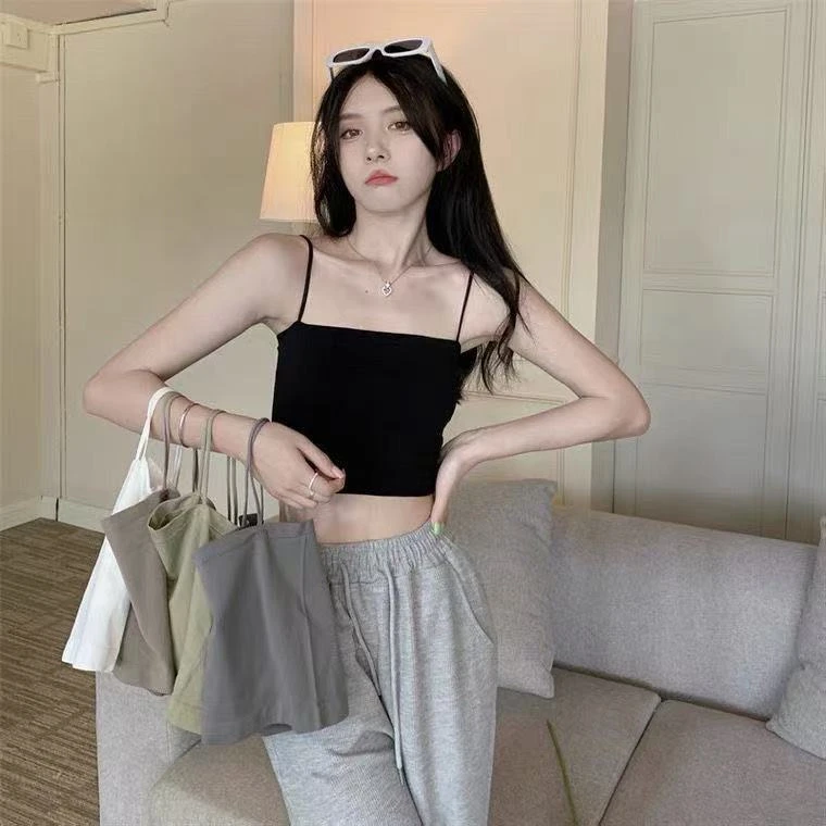 带胸垫吊带背心女外穿内搭百搭打底美背