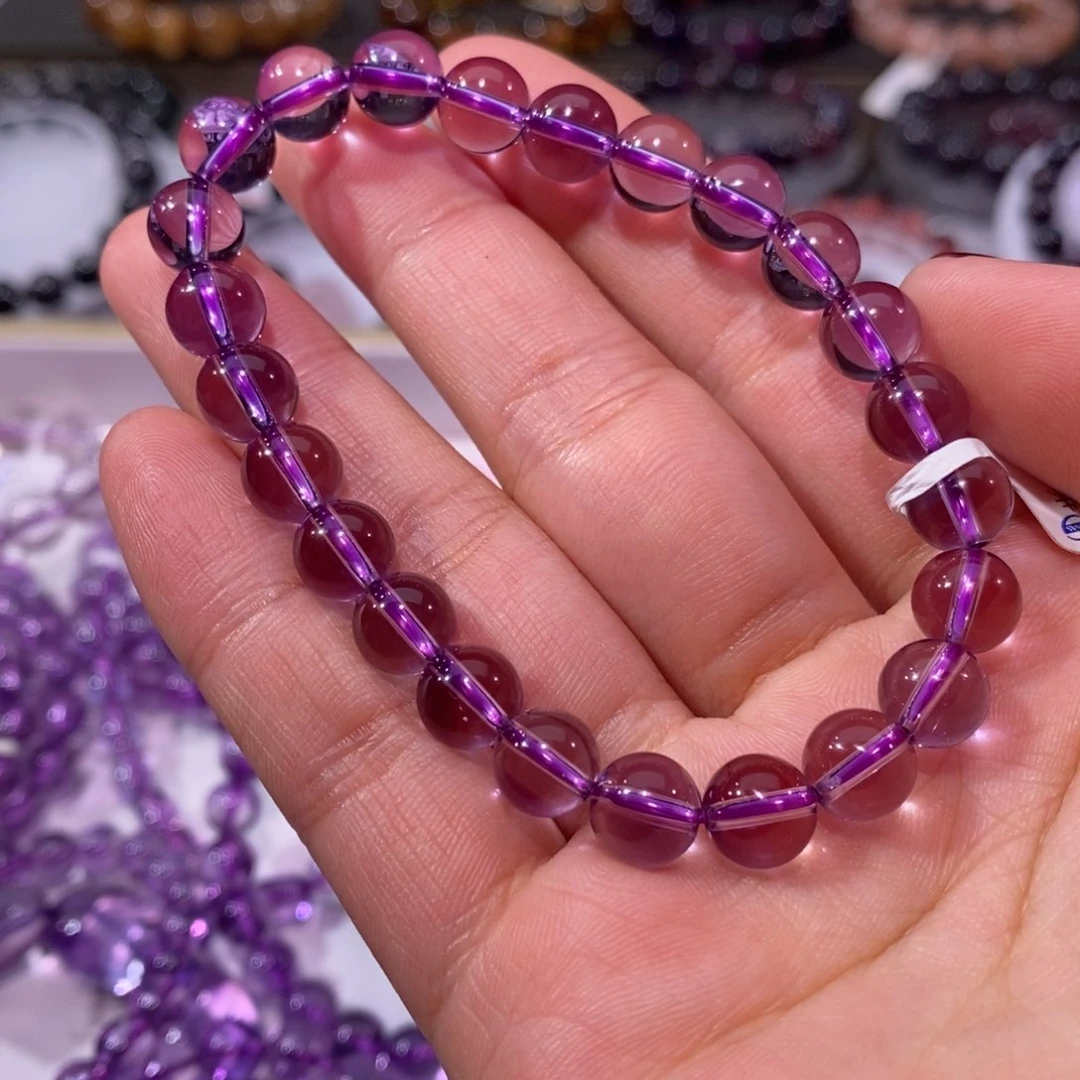 水晶手链未镶嵌紫水晶8+