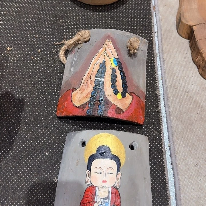 舍*!老榆木丙烯颜料画