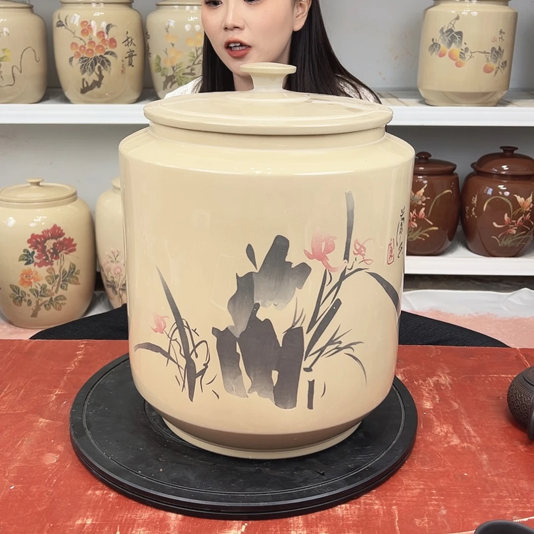纯手工制作16饼茶叶罐