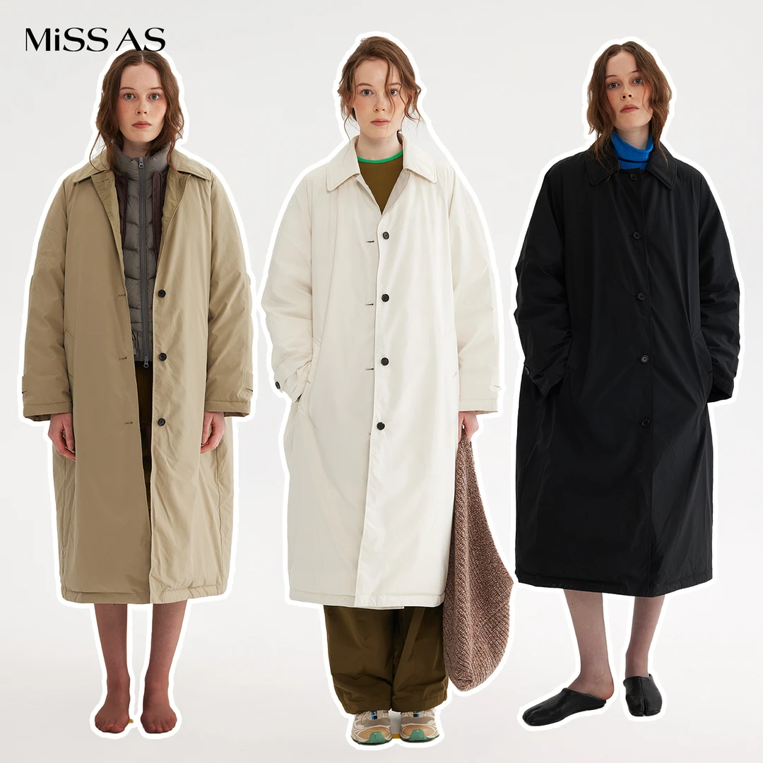 【Havvind】保暖派拉蒙鹅绒服翻领长款厚羽绒风衣大衣外套25秋冬