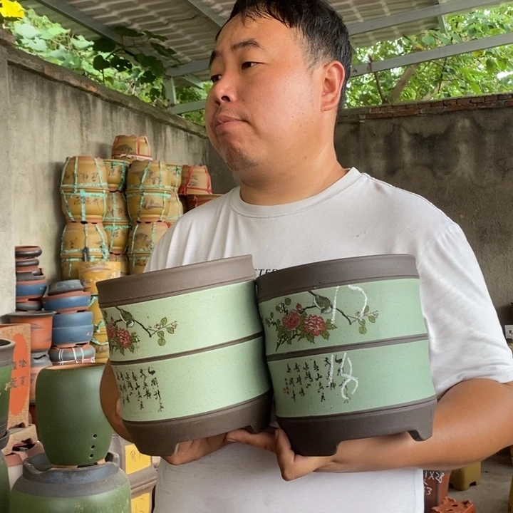 紫砂花盆盆栽花卉苗木