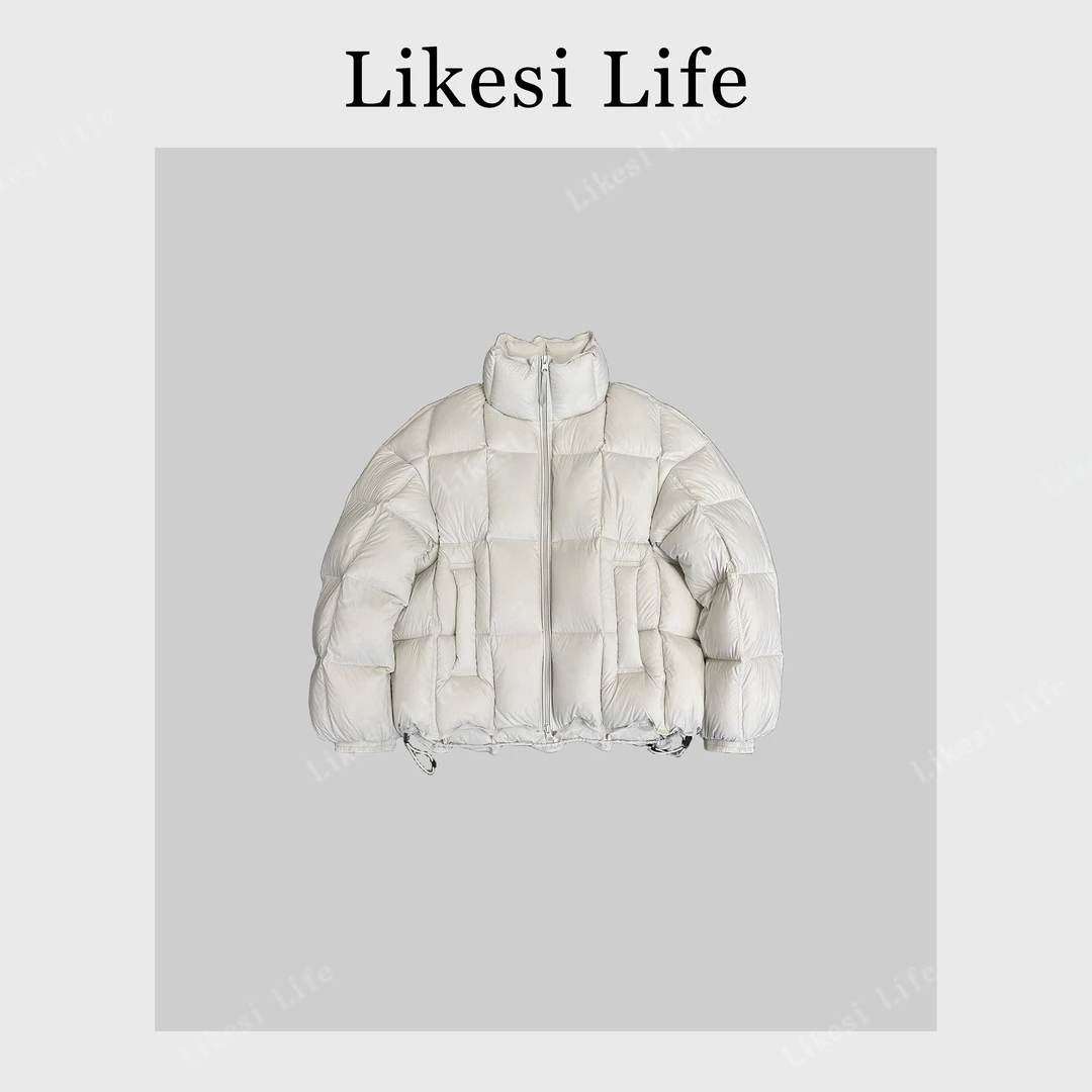 LIKESI&李克斯“布丁”冬季阔版立体剪裁加厚保暖立领羽绒服6427#