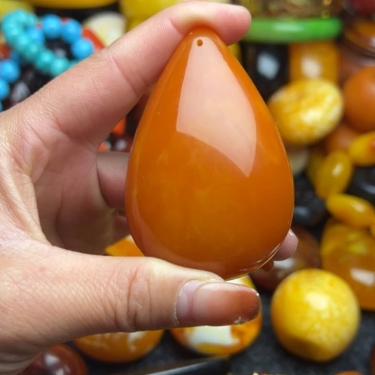 琥珀手串未镶嵌蜜蜡