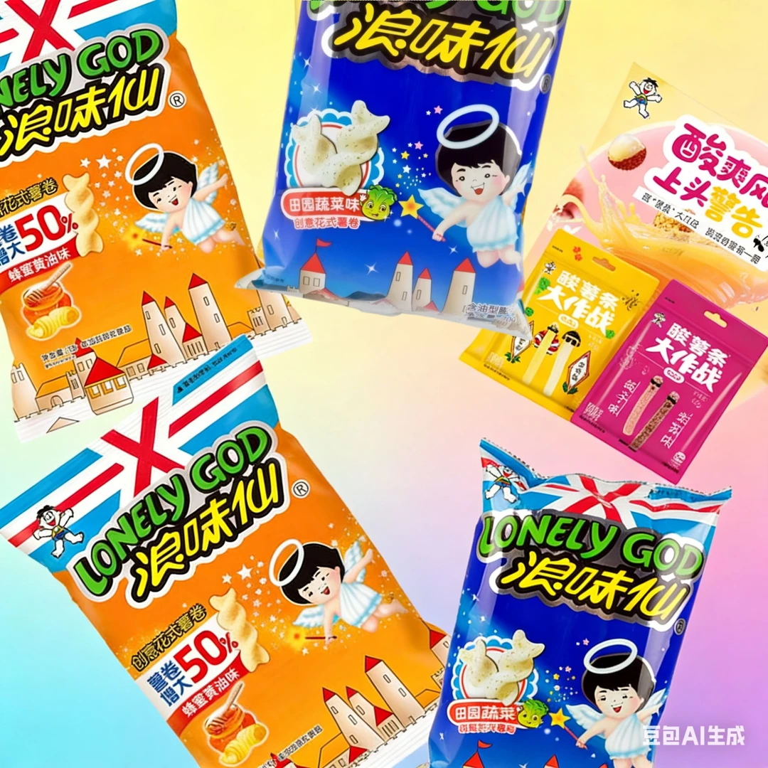 【临期】【最早至26年2月底】旺旺QQ酸薯条软糖浪味仙蜂蜜黄油蔬菜