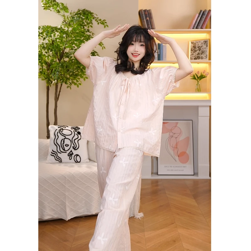 【清仓大促】2025春夏新款休闲时尚家居服三件套85YY-85110