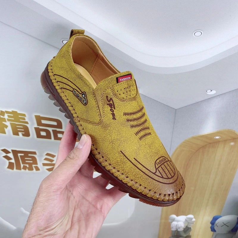 【断码皮鞋】男士休闲皮鞋百搭软底爸爸鞋1980