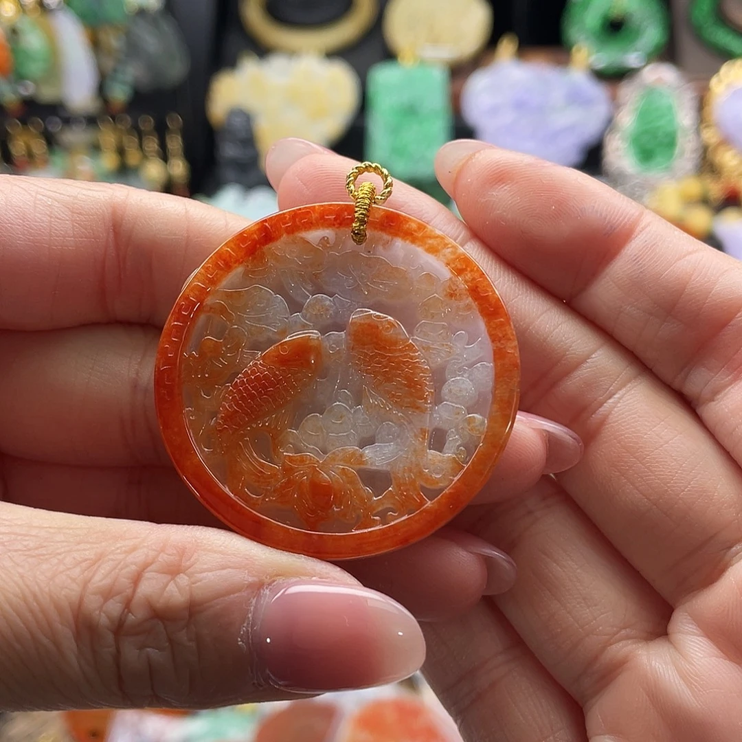 翡翠未镶嵌颈饰代编织