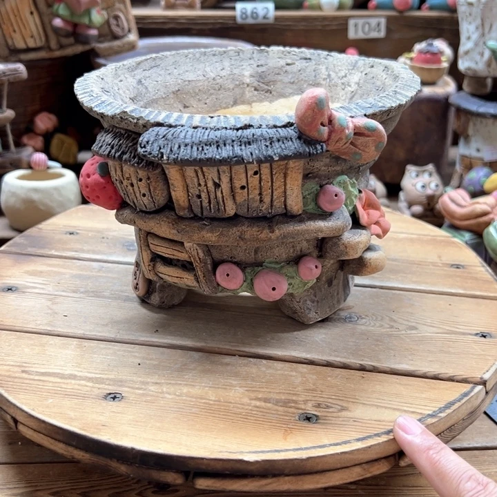 嘻哈多肉花盆百搭