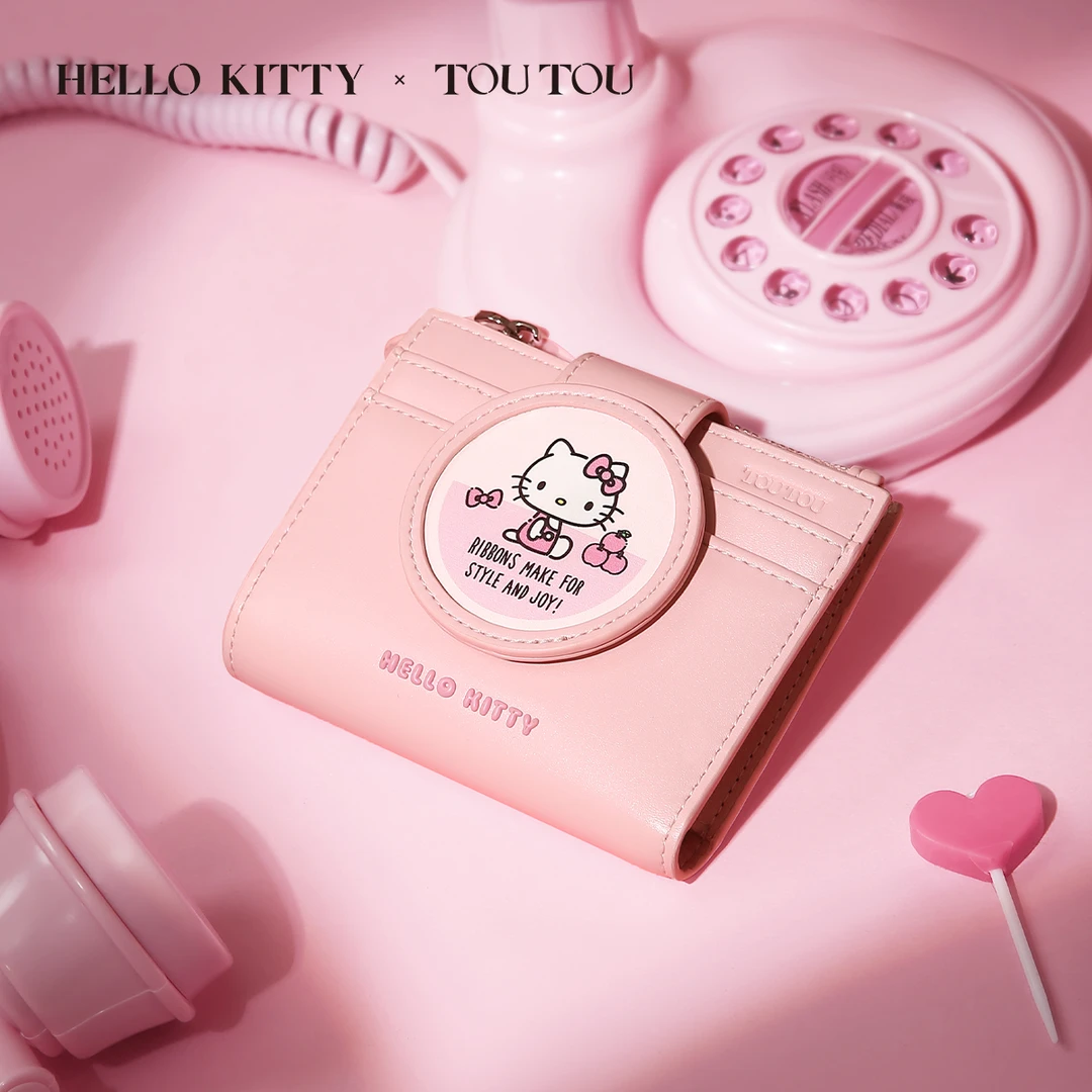 TOUTOUxHELLO KITTY凯蒂猫联名钱包哈喽kt卡包收纳零钱生日礼物女