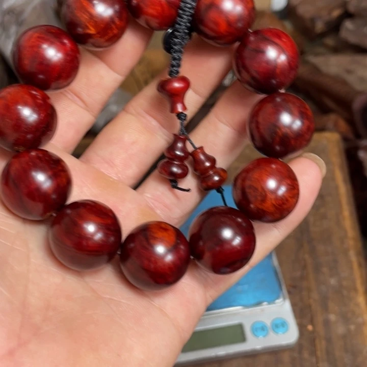 用***6檀香紫檀（小叶紫檀）468老料2.0留疤水波