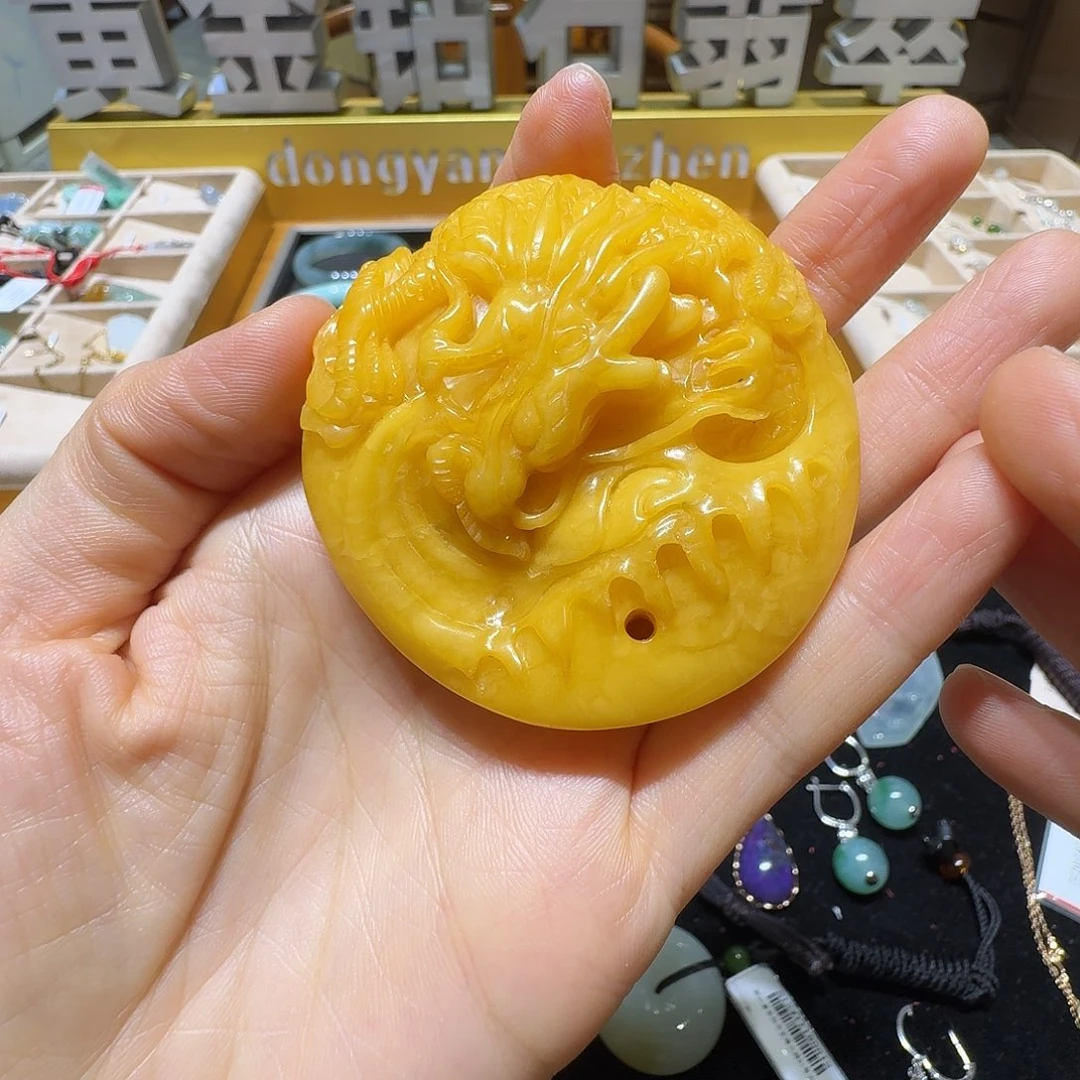 蜜蜡未镶嵌吊坠(不含链)蜜蜡吊坠