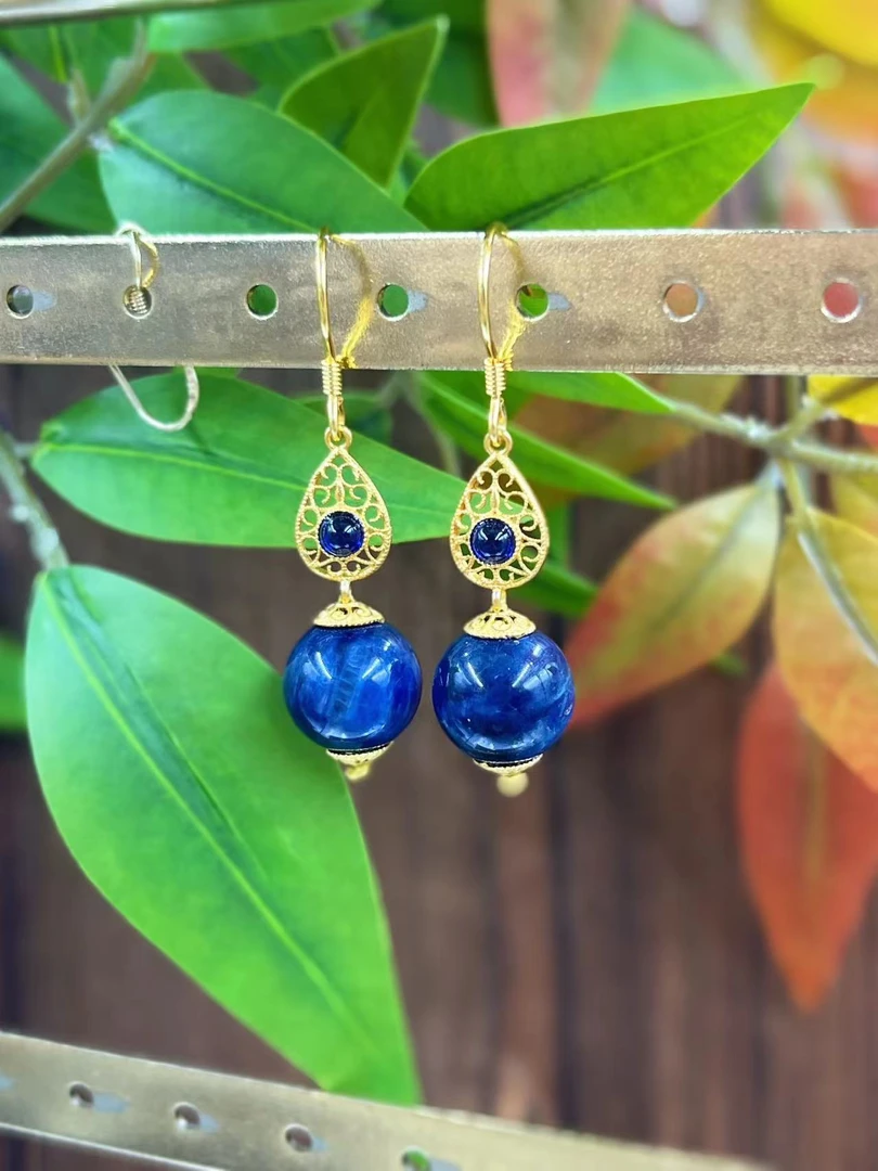 如愿四宝  蓝舒  星际蓝满蓝耳坠