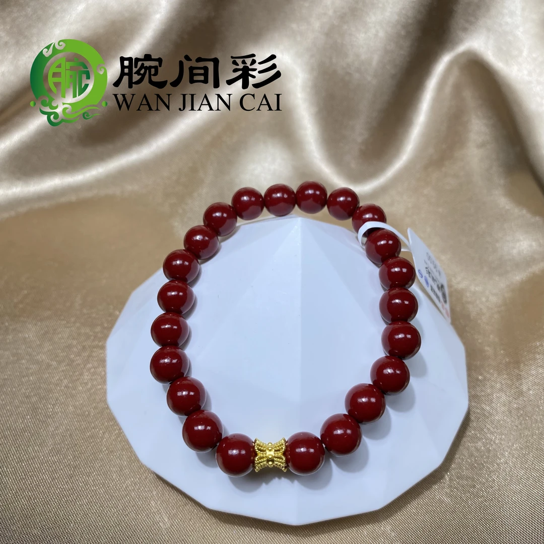含辰砂工艺品含辰砂工艺手串8M搭配小蛮腰隔珠手链107