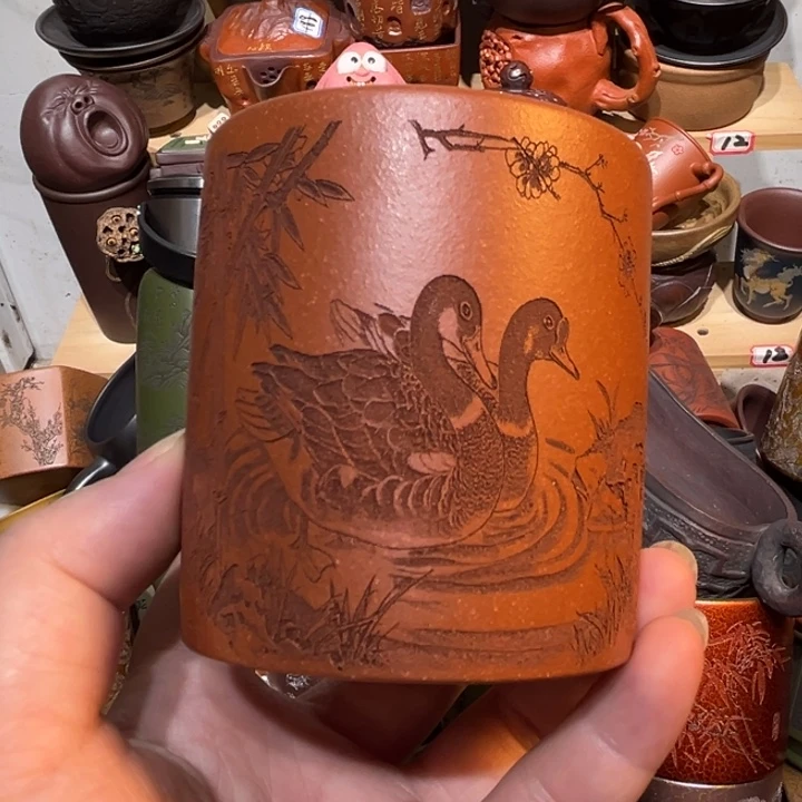 茶杯紫砂宜兴紫砂主人杯