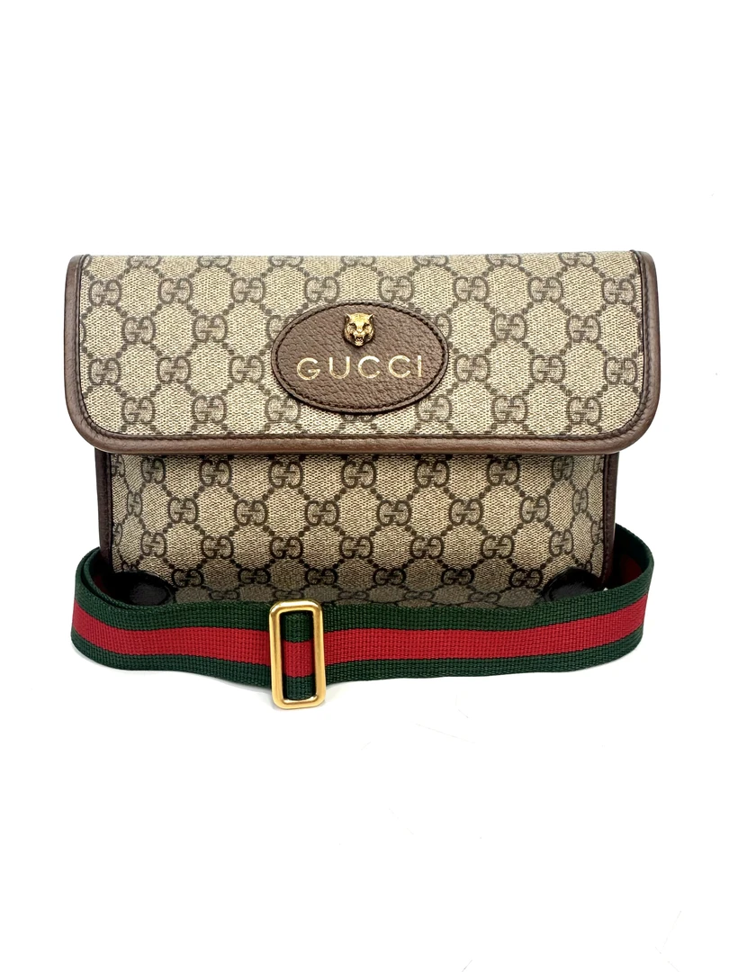 99新 GUCCI/古驰 维舒/GUCCI虎头腰包98新/43921324