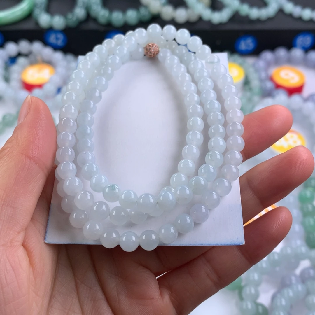 翡翠未镶嵌手链卡6.2