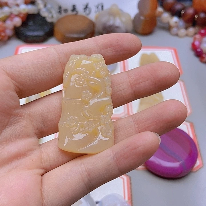 【闪购商品】未镶嵌玛瑙/玉髓珠宝半成品L****4