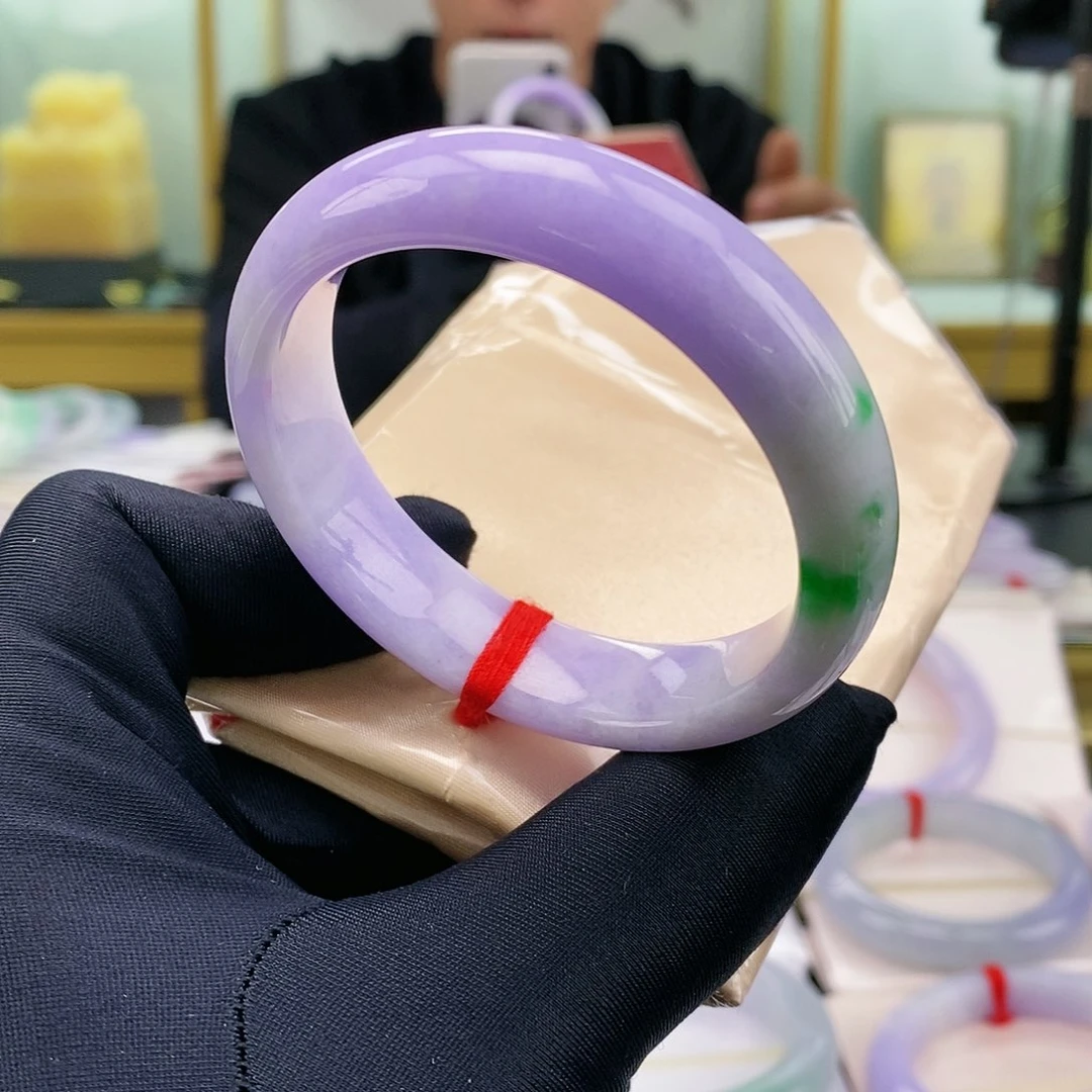 【闪购商品】未镶嵌手镯翡翠浓紫