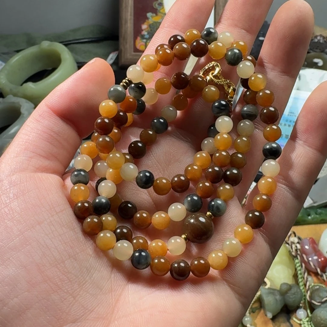 和田玉手串未镶嵌