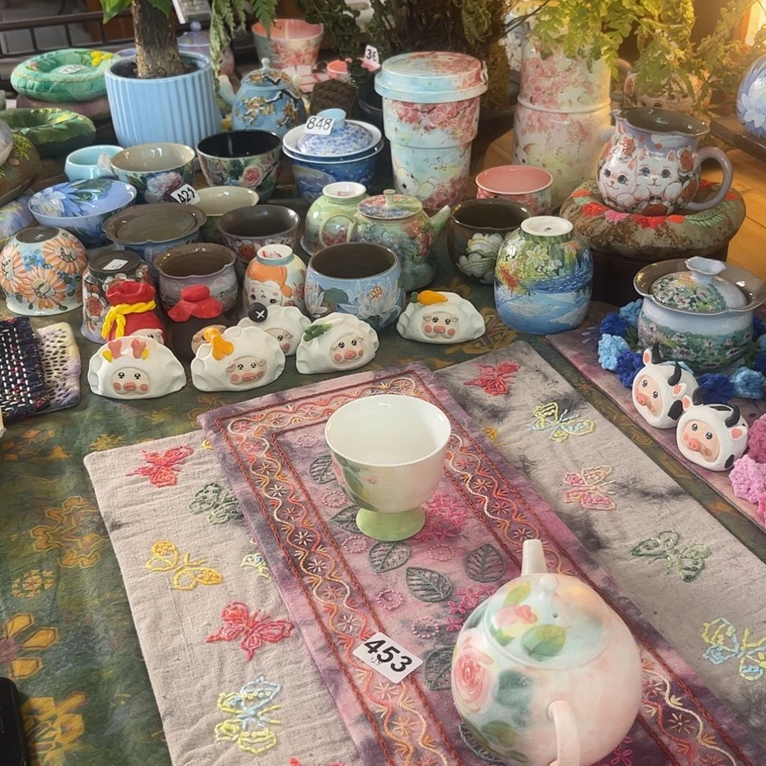 453规格15.40刺子绣茶席