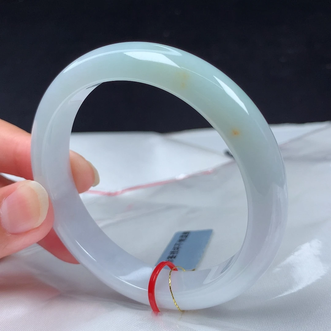 翡翠手镯未镶嵌58圈48小时鉴赏m114040