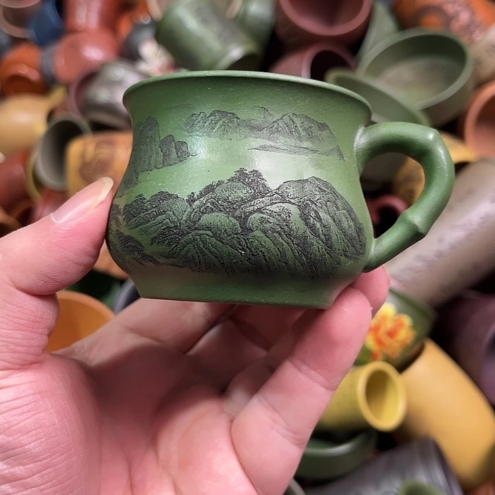 紫砂茶杯全手工紫砂主人杯