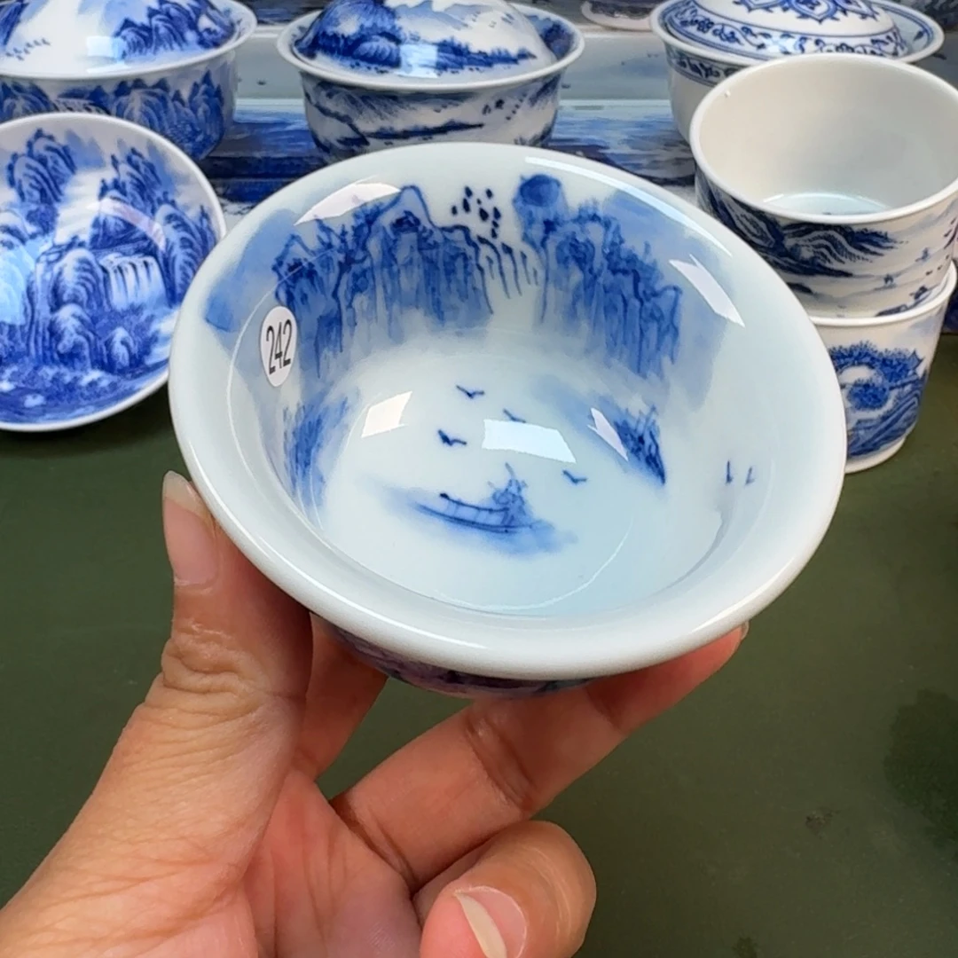 景德镇纯手绘茶具圆圆242