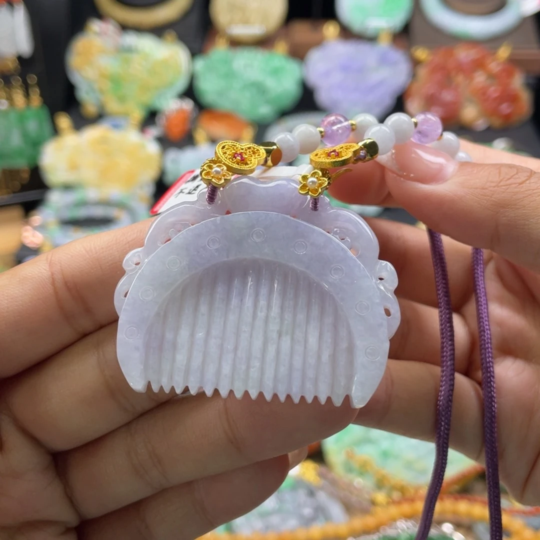 翡翠未镶嵌颈饰代编织