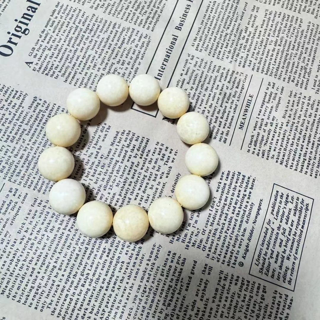 非金属树脂手链 0006精品精美时尚大珠纯白纹理搭手链