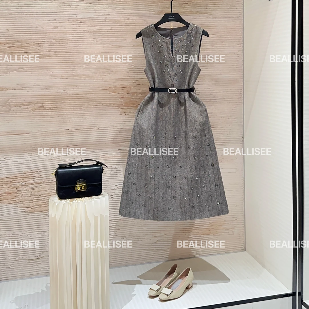 【宠粉价】秋冬新款无袖显瘦国风时尚宽松连衣裙W-A1633