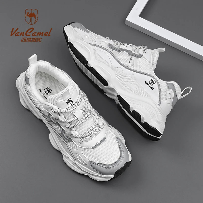 VANCAMEL/西域骆驼新款情侣运动百搭四季防滑透气时尚运动鞋