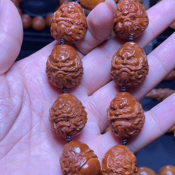 橄榄核手串/手链手工钟馗