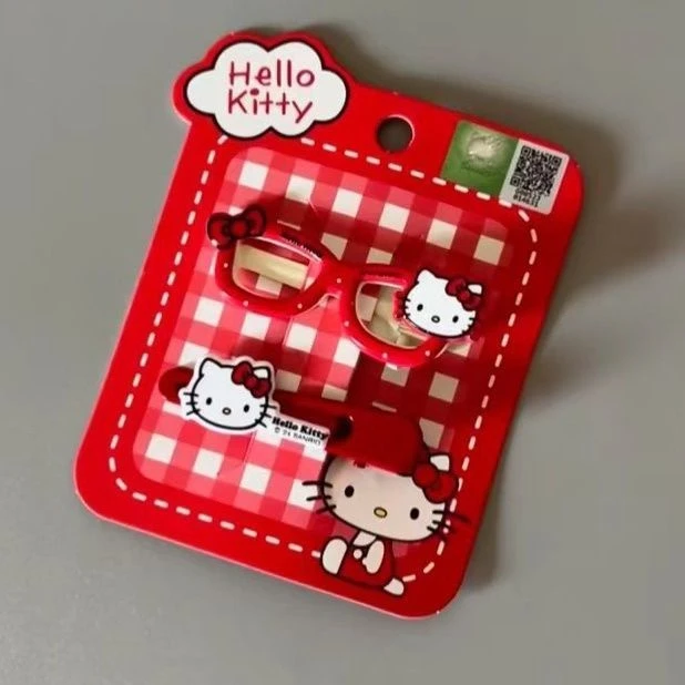 三丽鸥Kitty鸭夹卡通时尚发夹2025新款高端边夹侧边刘海夹发卡